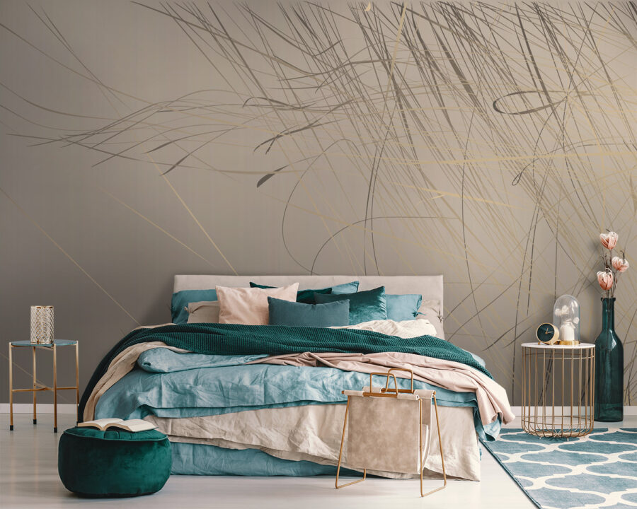 Abstract lines on a soft background