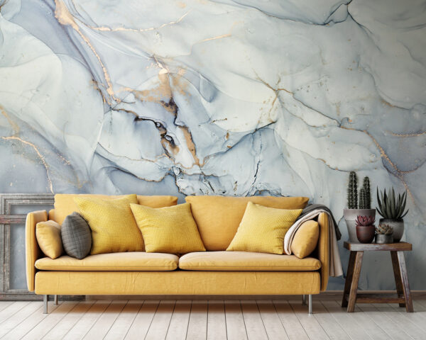 Soft hues in fluid abstract art