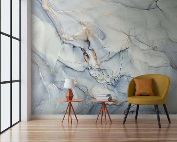 Soft hues in fluid abstract art