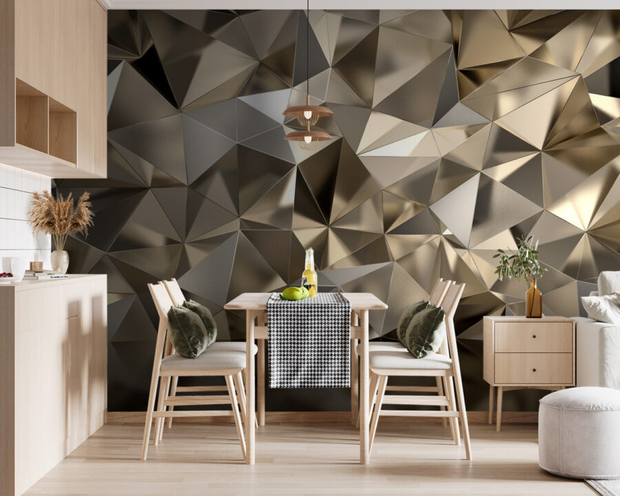 Textured geometric pattern in neutral tones.