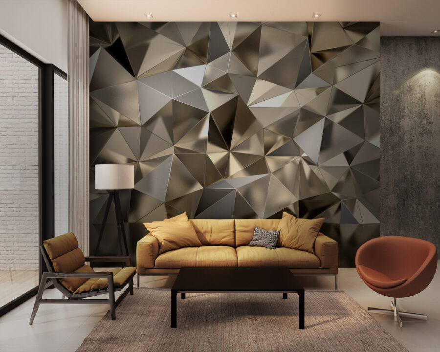 Textured geometric pattern in neutral tones.