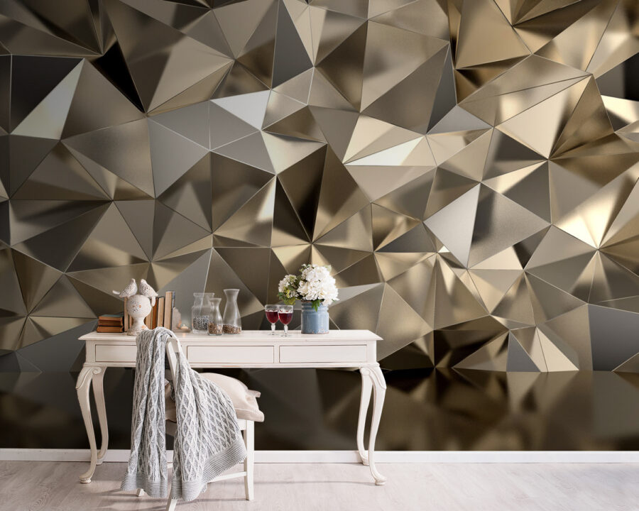 Textured geometric pattern in neutral tones.