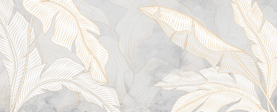 A white and orange leaves on a gray background A white and orange leaves on a gray background