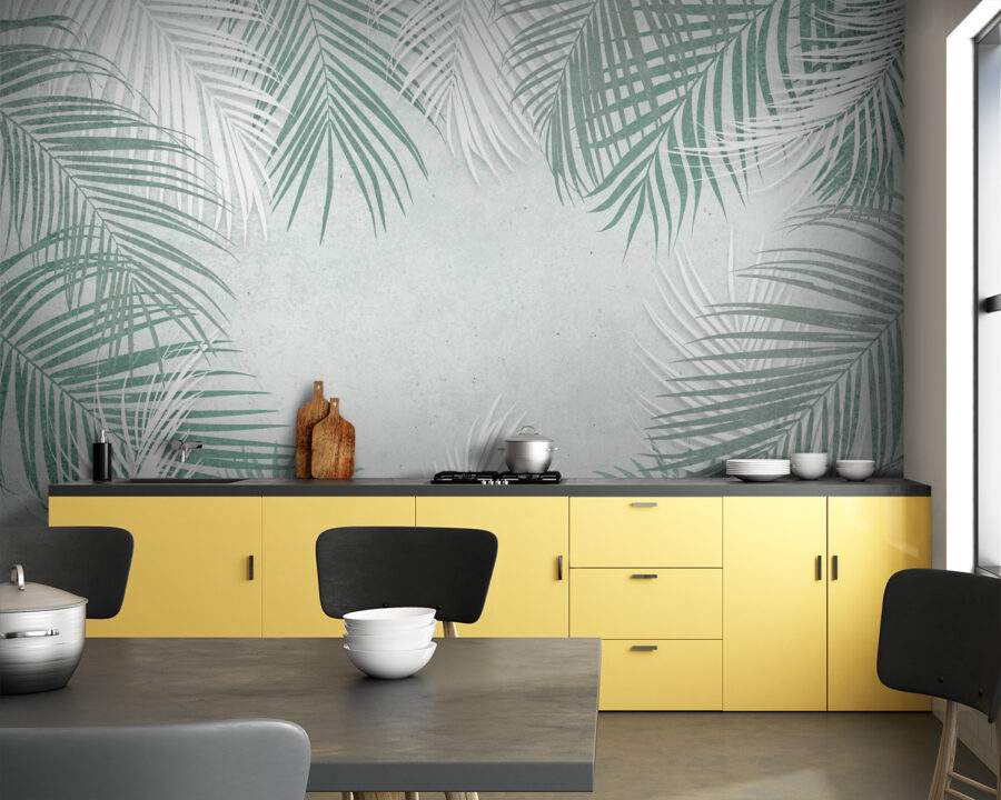 Group of palm leaves