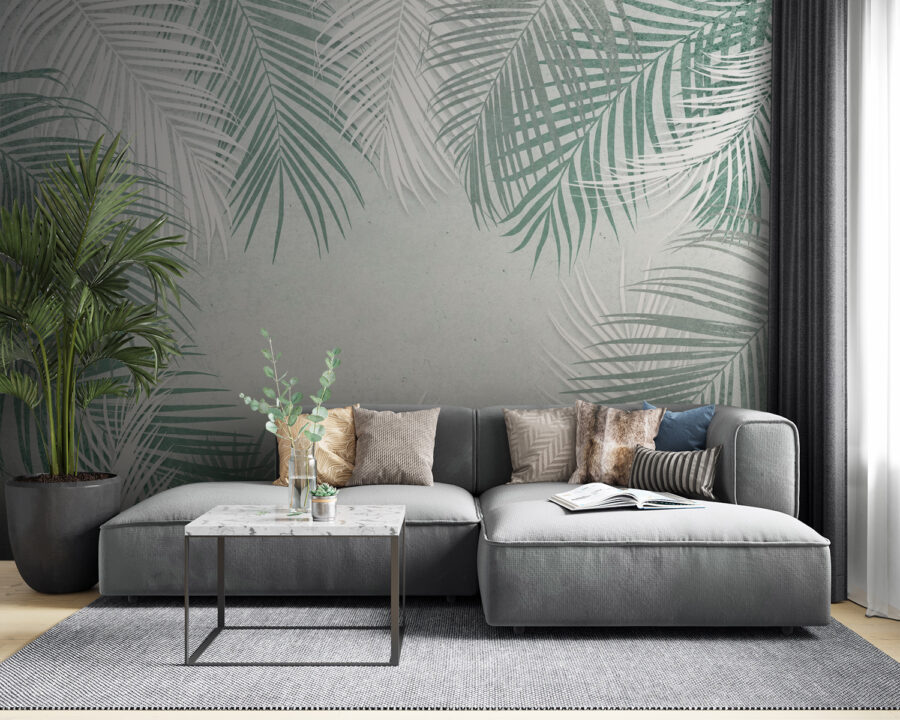 Group of palm leaves