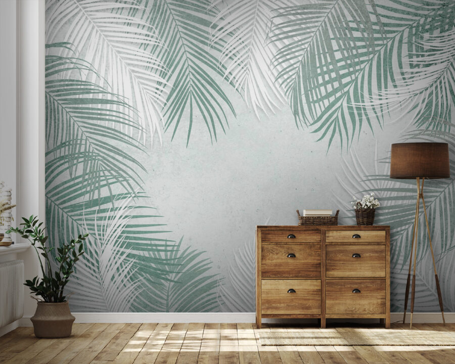 Group of palm leaves