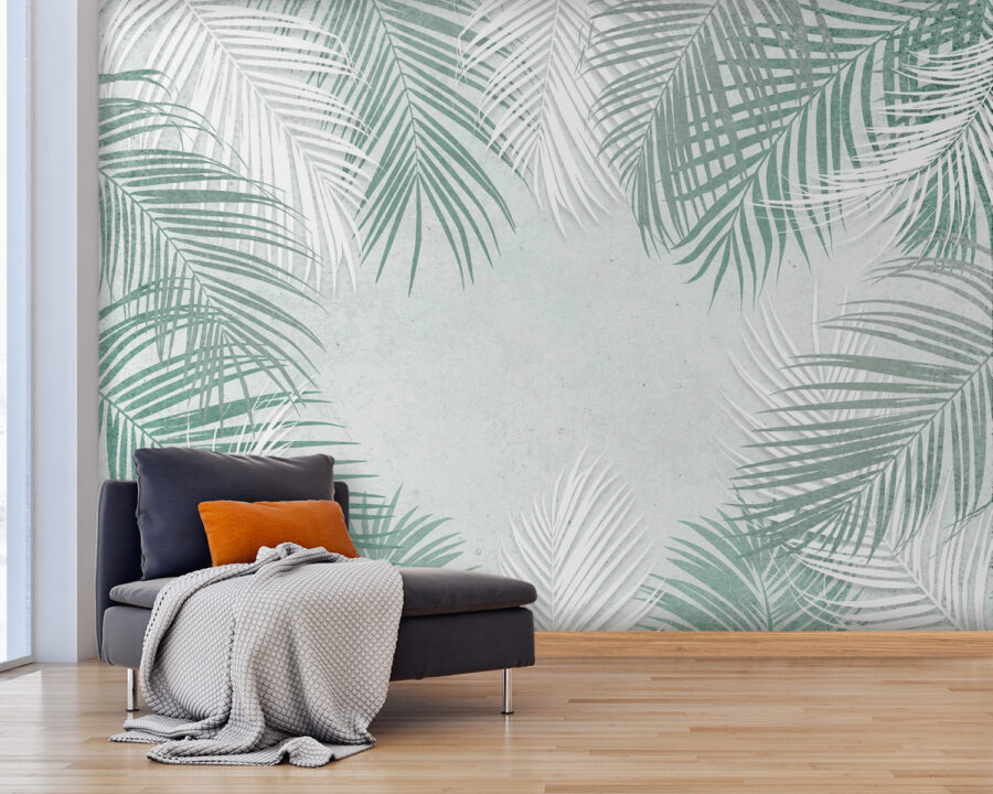 Group of palm leaves
