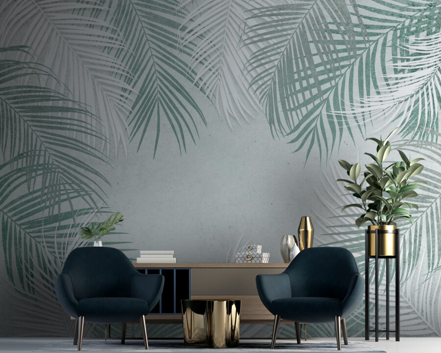 Group of palm leaves