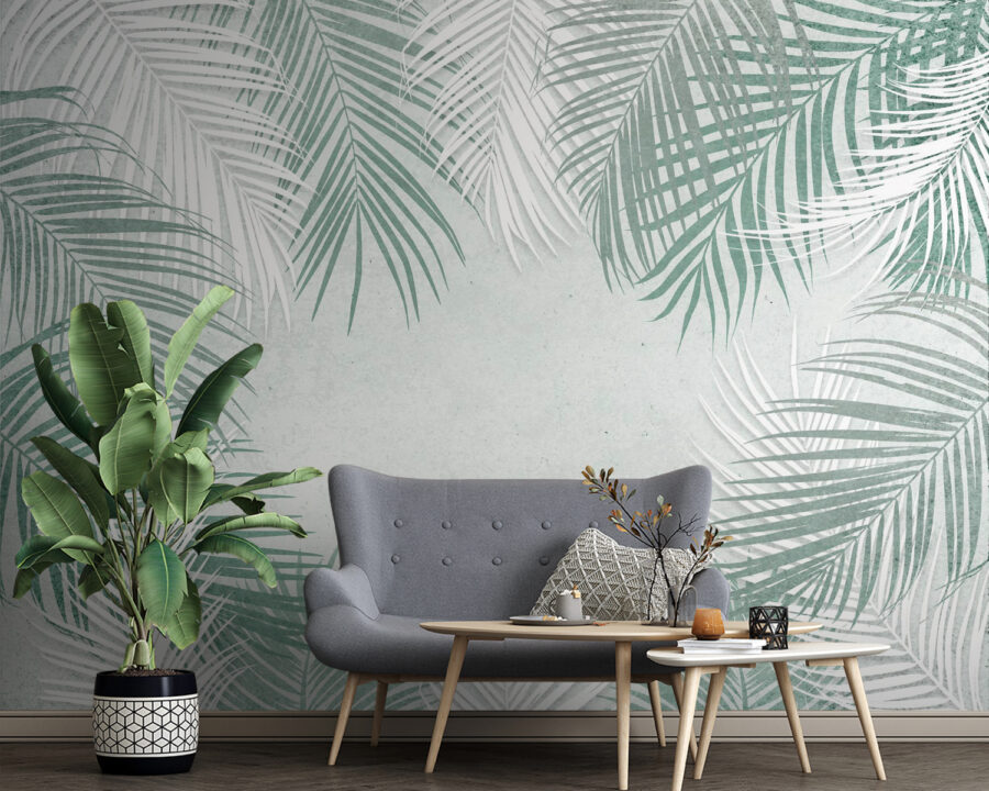 Group of palm leaves