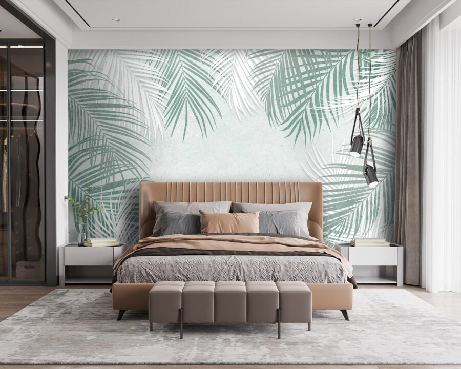 Group of palm leaves
