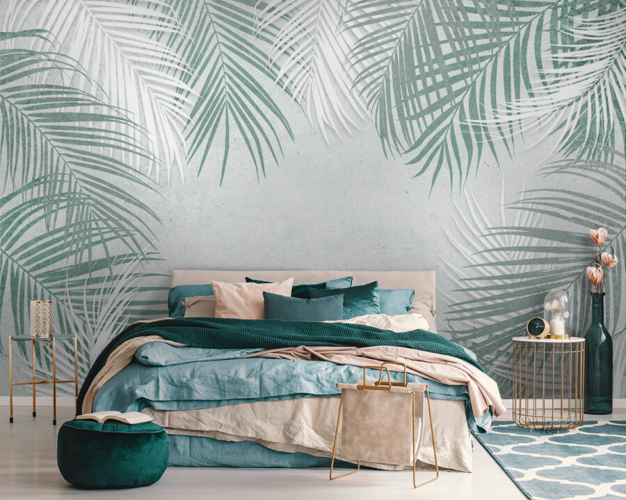 Group of palm leaves