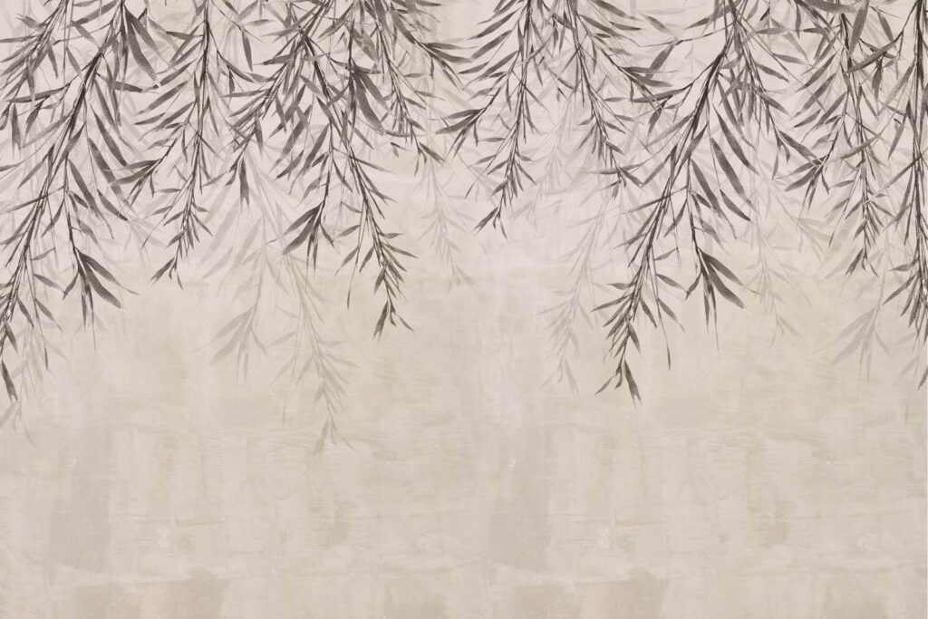 Delicate foliage on a serene background Delicate foliage on a serene background
