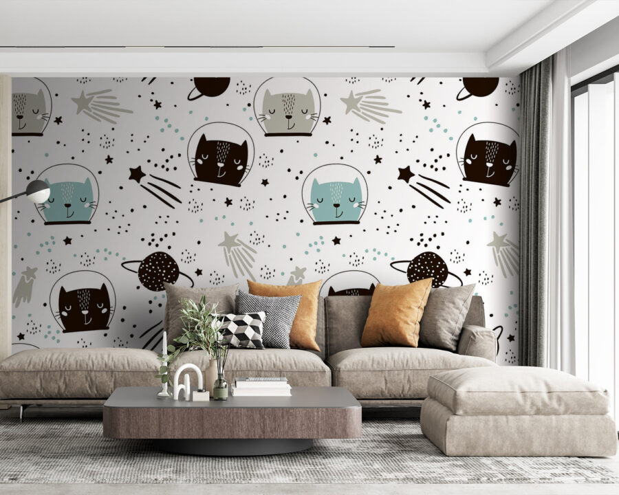 Pattern of cats in space