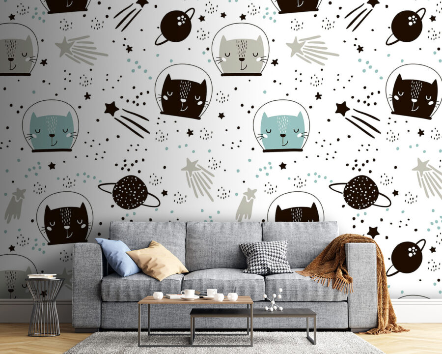 Pattern of cats in space