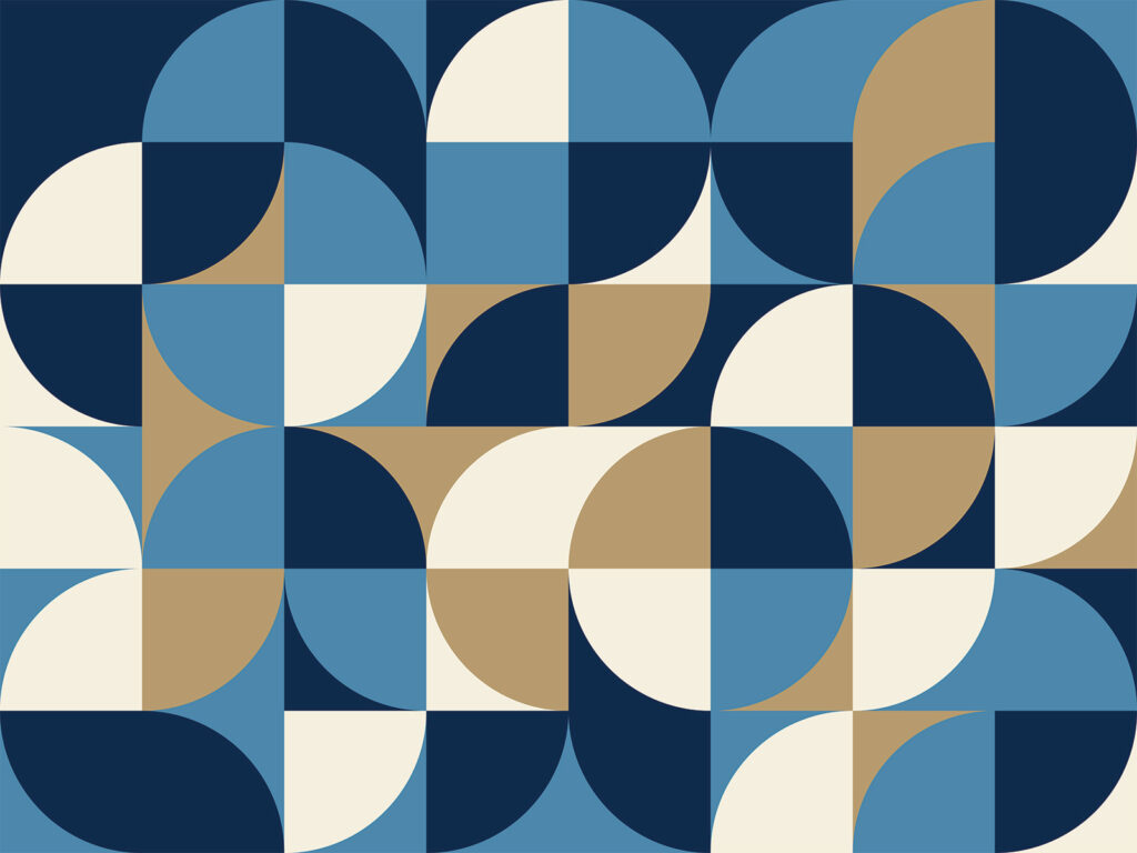 Blue and white geometric pattern Blue and white geometric pattern