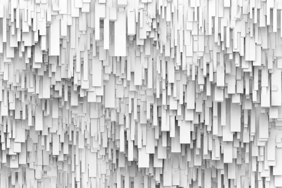 White rectangular shapes on a wall