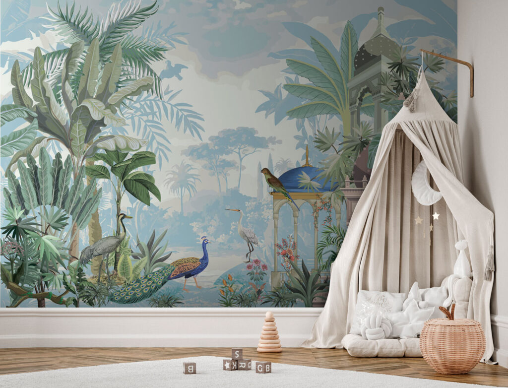 Mural of birds and plants u78645pir1m 1024x782 - Mural of birds and plants - tegory