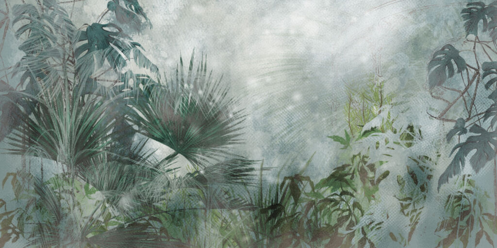 Painting of a forest Painting of a forest