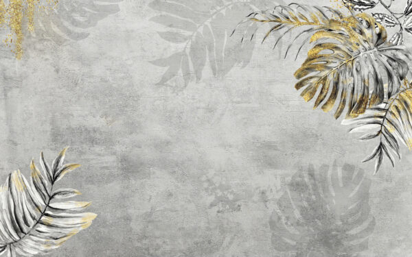 Nature-inspired leaves on textured background. Nature-inspired leaves on textured background.