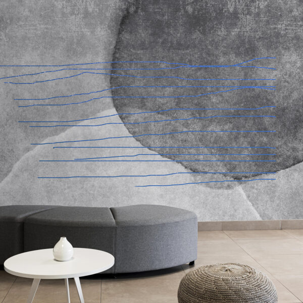 Wall mural Wall mural A grey and blue line (SKU: u78579v1)