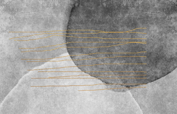 Grey and white painting with orange lines Grey and white painting with orange lines