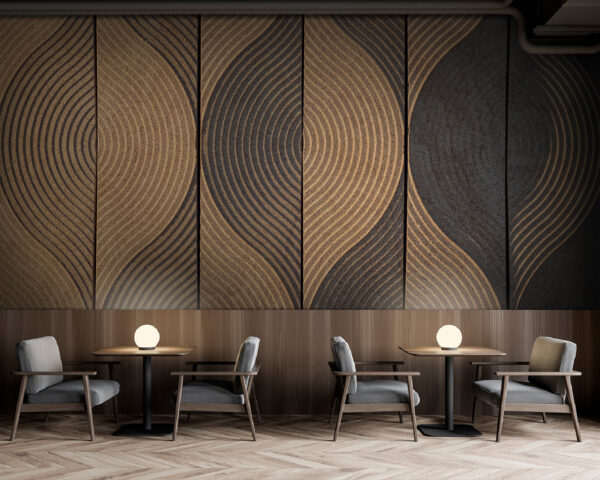 Flowing lines in earthy tones. Flowing lines in earthy tones.