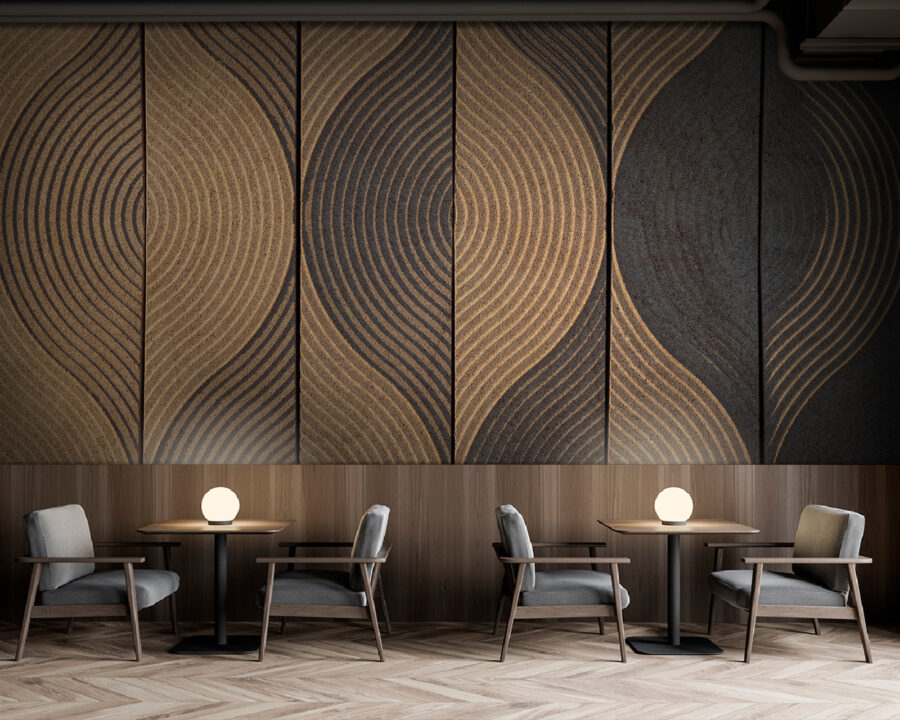 Flowing lines in earthy tones. Flowing lines in earthy tones.