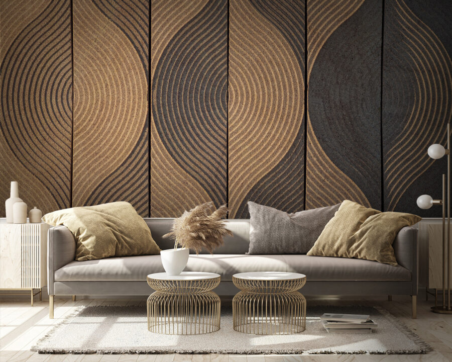 Flowing lines in earthy tones. Flowing lines in earthy tones.
