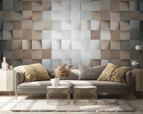 Wall made of squares Wall made of squares