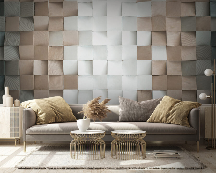 Wall made of squares Wall made of squares