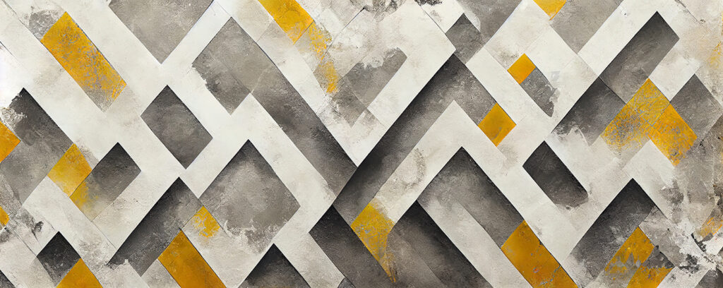 Grey and yellow painted wall Grey and yellow painted wall