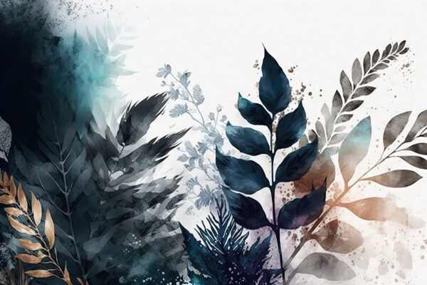 Elegant botanical abstract design. Elegant botanical abstract design.