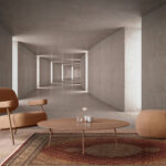 Wall murals Long hallway with light coming through