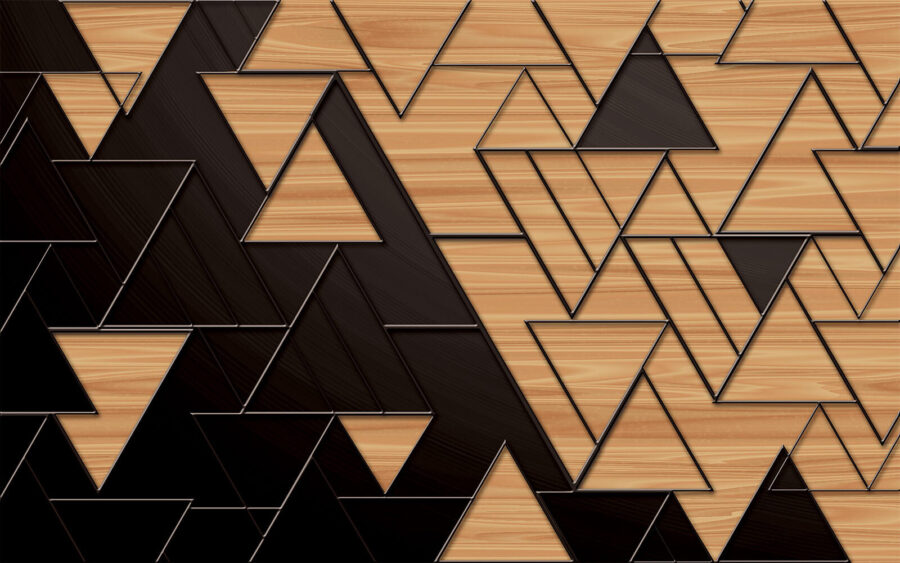 Black and brown triangle pattern