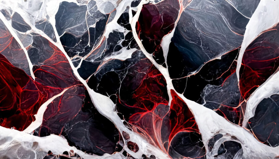 Abstract pattern in rich colors