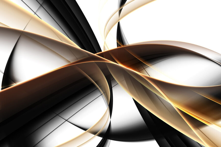 Black and white swirls