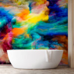 Wall murals Colorful cloud of paint