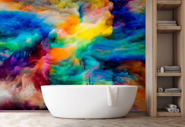 Wall murals Wall murals Colorful cloud of paint (SKU: u72856)