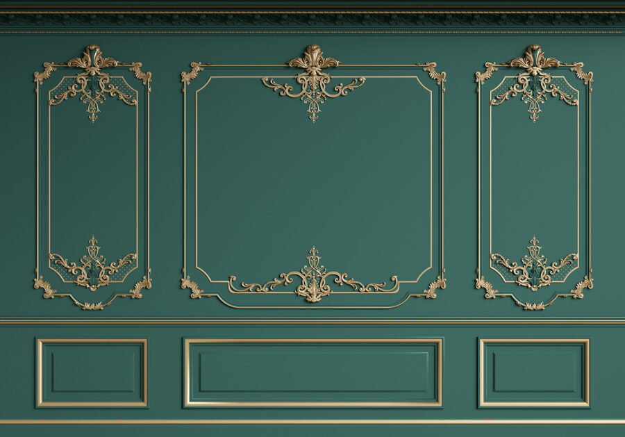 Elegant wall design with intricate details