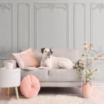 Wall murals Wall with white walls