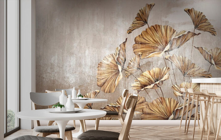 Painting of leaves on a wall u72440pik1m 900x571 - Painting of leaves on a wall - tegory