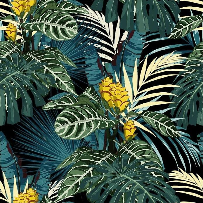 Pattern of tropical plants