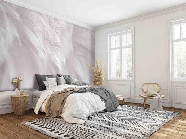 Delicate feathers blending softly together Wall murals Delicate feathers blending softly together