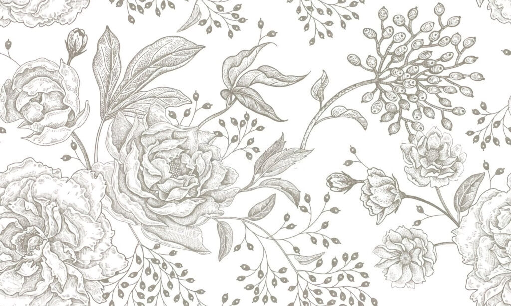 Delicate floral pattern on a light background Delicate floral pattern on a light background
