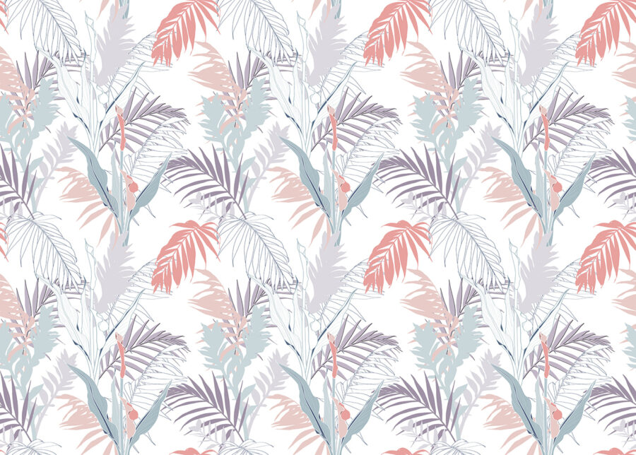 Pattern of leaves and plants