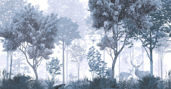 A forest with trees and plants A forest with trees and plants