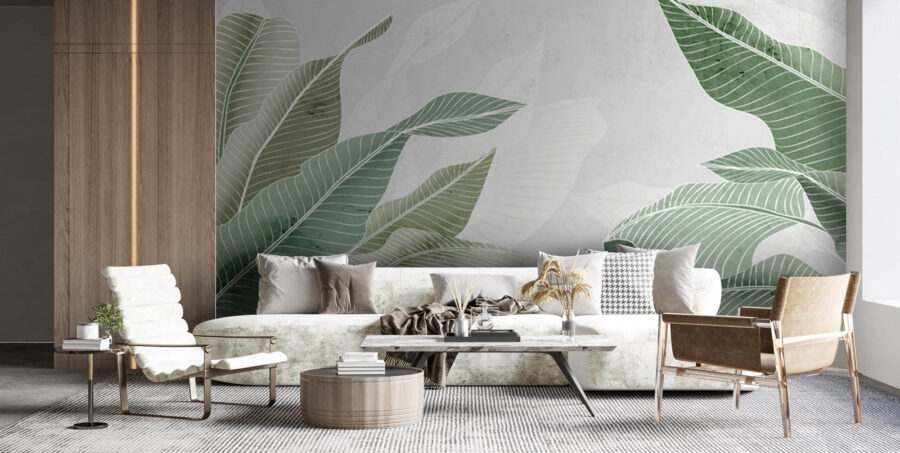 Soft greens and calming textures