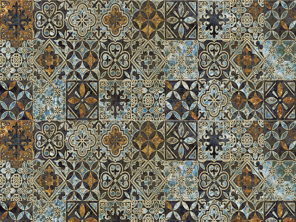 Pattern of colorful tiles Pattern of colorful tiles