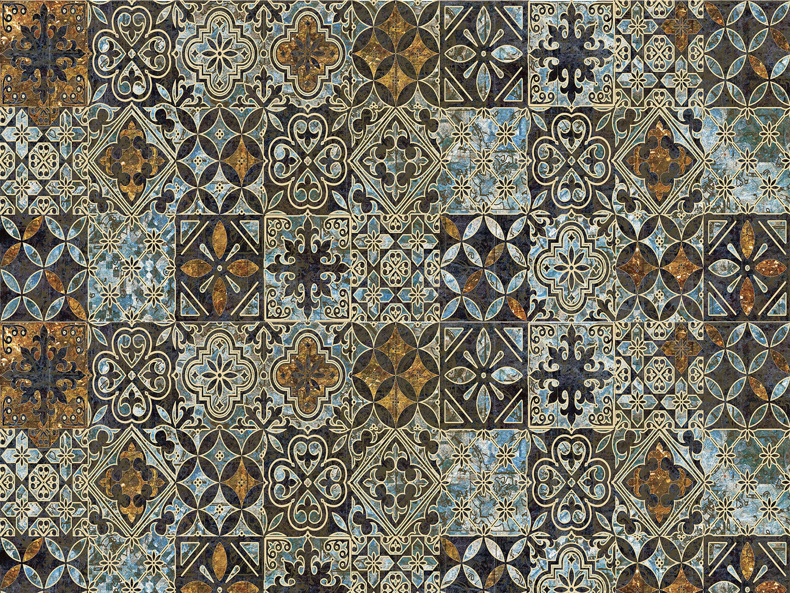 Pattern of colorful tiles Pattern of colorful tiles