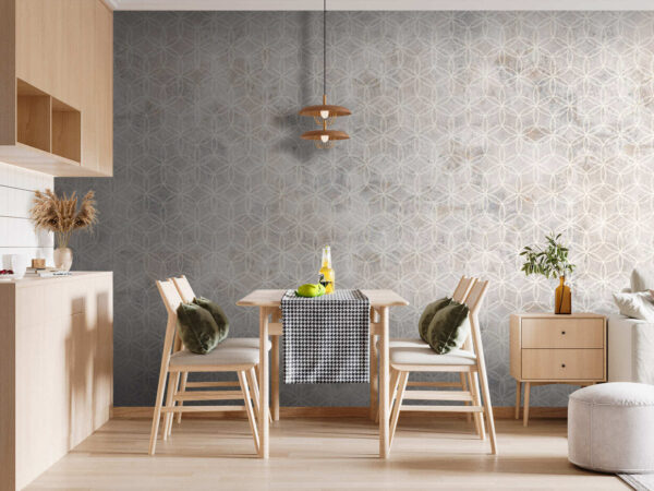 White and gray patterned wall White and gray patterned wall